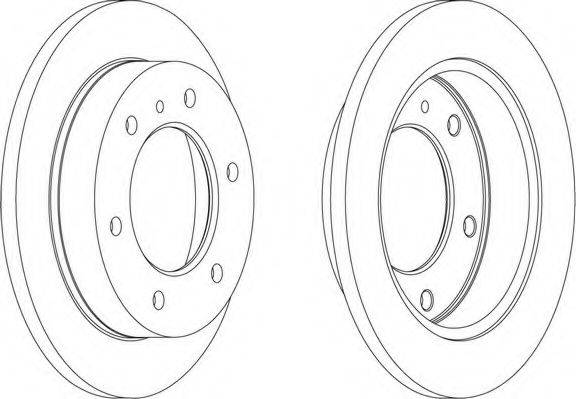 FERODO DDF786 гальмівний диск