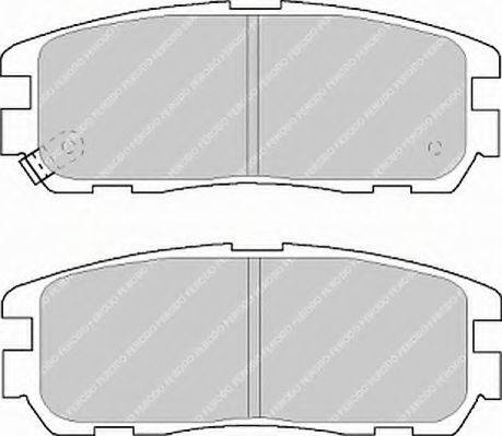FERODO FSL1017 Комплект гальмівних колодок, дискове гальмо
