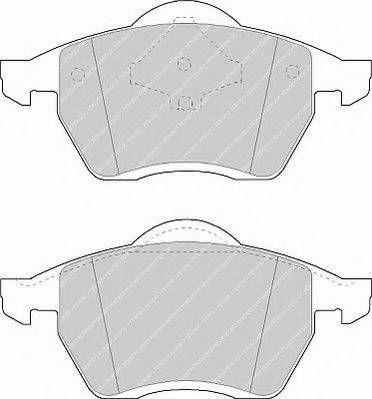 FERODO FSL1055 Комплект гальмівних колодок, дискове гальмо