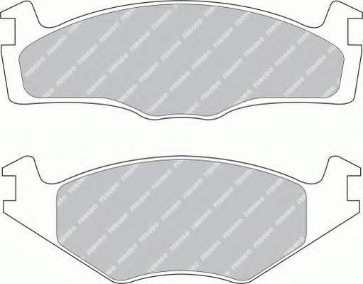 FERODO FSL1072 Комплект гальмівних колодок, дискове гальмо