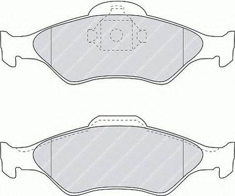 FERODO FSL1393 Комплект гальмівних колодок, дискове гальмо