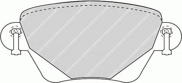 FERODO FSL1416 Комплект гальмівних колодок, дискове гальмо