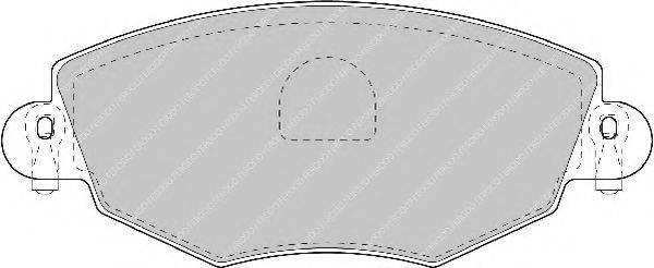 FERODO FSL1425 Комплект гальмівних колодок, дискове гальмо