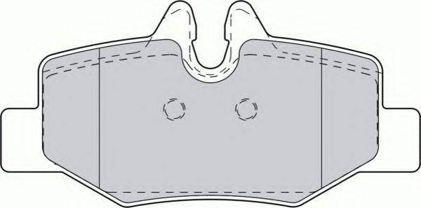 FERODO FSL1494 Комплект гальмівних колодок, дискове гальмо