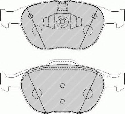 FERODO FSL1568 Комплект гальмівних колодок, дискове гальмо
