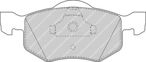 FERODO FSL1571 Комплект гальмівних колодок, дискове гальмо