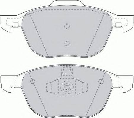 FERODO FSL1594 Комплект гальмівних колодок, дискове гальмо
