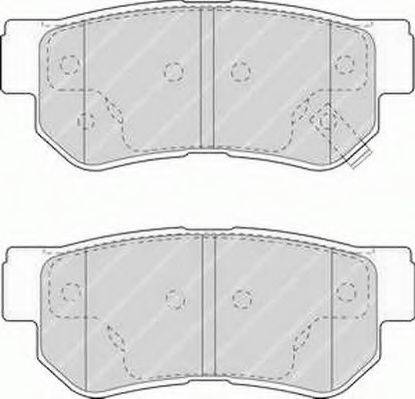 FERODO FSL1606 Комплект гальмівних колодок, дискове гальмо