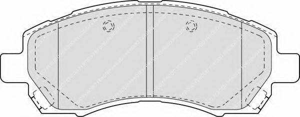 FERODO FSL1612 Комплект гальмівних колодок, дискове гальмо