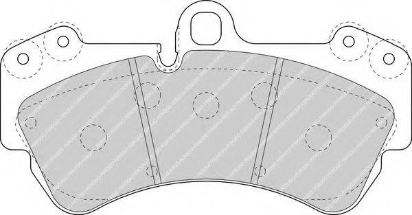 FERODO FSL1625 Комплект гальмівних колодок, дискове гальмо