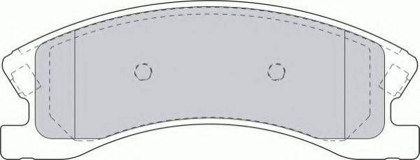 FERODO FSL1659 Комплект гальмівних колодок, дискове гальмо