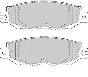 FERODO FSL1684 Комплект гальмівних колодок, дискове гальмо