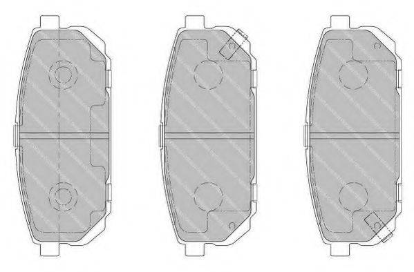 FERODO FSL1736 Комплект гальмівних колодок, дискове гальмо
