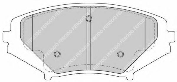 FERODO FSL1758 Комплект гальмівних колодок, дискове гальмо