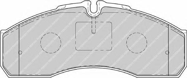 FERODO FSL1791 Комплект гальмівних колодок, дискове гальмо