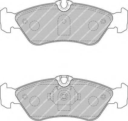 FERODO FSL1876 Комплект гальмівних колодок, дискове гальмо