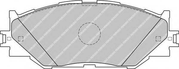 FERODO FSL1936 Комплект гальмівних колодок, дискове гальмо