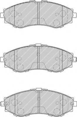 FERODO FSL1969 Комплект гальмівних колодок, дискове гальмо