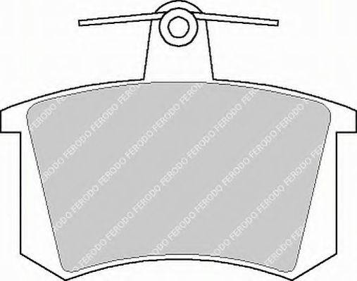 FERODO FSL222 Комплект гальмівних колодок, дискове гальмо