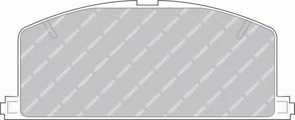 FERODO FSL308 Комплект гальмівних колодок, дискове гальмо