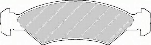 FERODO FSL365 Комплект гальмівних колодок, дискове гальмо