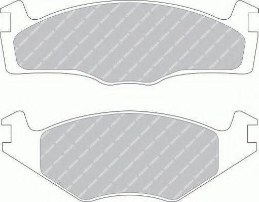 FERODO FSL392 Комплект гальмівних колодок, дискове гальмо