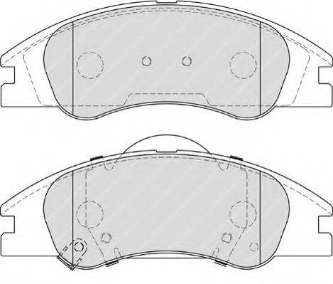 FERODO FSL4014 Комплект гальмівних колодок, дискове гальмо