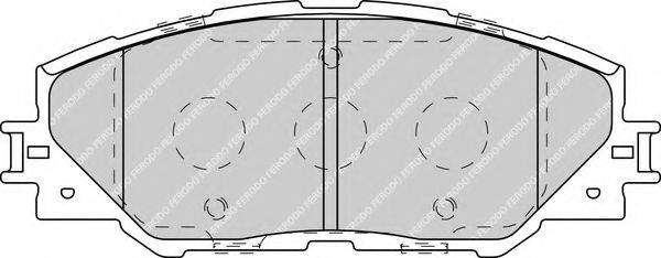 FERODO FSL4136 Комплект гальмівних колодок, дискове гальмо