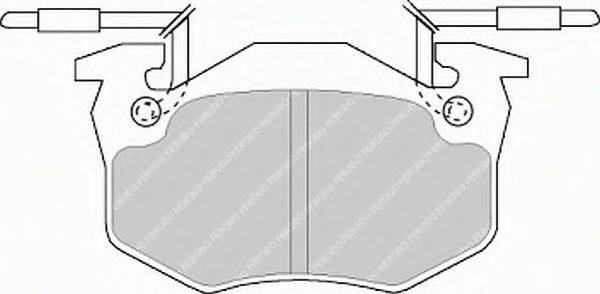 FERODO FSL428 Комплект гальмівних колодок, дискове гальмо