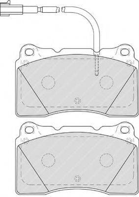 FERODO FSL4307 Комплект гальмівних колодок, дискове гальмо