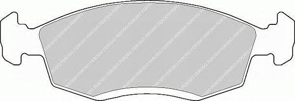 FERODO FSL579 Комплект гальмівних колодок, дискове гальмо