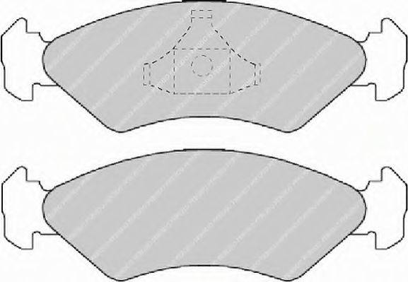 FERODO FSL589 Комплект гальмівних колодок, дискове гальмо
