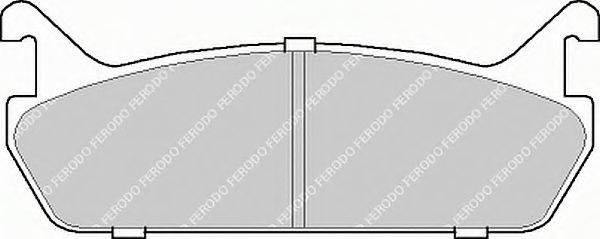 FERODO FSL654 Комплект гальмівних колодок, дискове гальмо