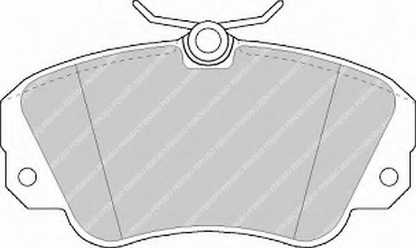 FERODO FSL686 Комплект гальмівних колодок, дискове гальмо