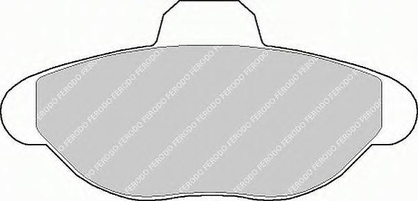 FERODO FSL749 Комплект гальмівних колодок, дискове гальмо