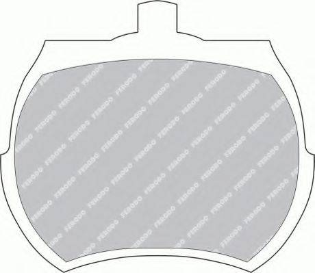 FERODO FSL824 Комплект гальмівних колодок, дискове гальмо