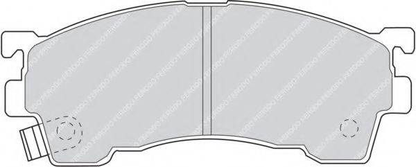 FERODO FSL984 Комплект гальмівних колодок, дискове гальмо