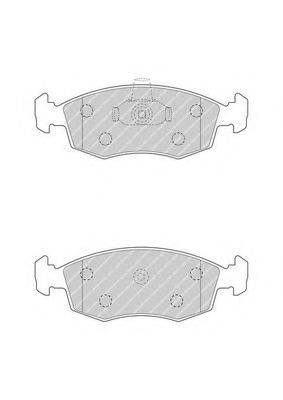 FERODO FDB4735 Комплект гальмівних колодок, дискове гальмо
