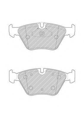 FERODO FDB4753 Комплект гальмівних колодок, дискове гальмо