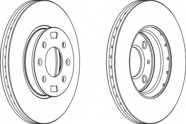 FERODO DDF1603C1 гальмівний диск