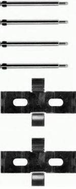 BREMBO A02273 Комплектуючі, колодки дискового гальма