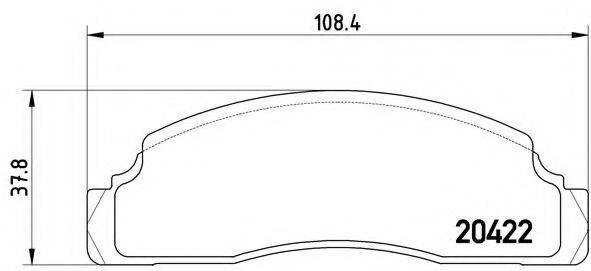 BREMBO P24009 Комплект гальмівних колодок, дискове гальмо