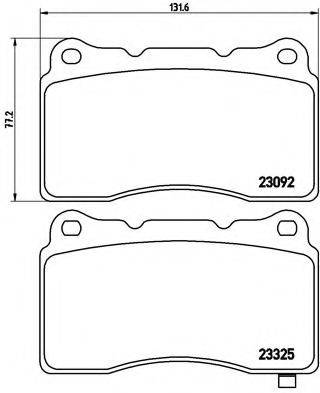 BREMBO P54039 Комплект гальмівних колодок, дискове гальмо
