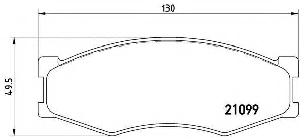 BREMBO P56014 Комплект гальмівних колодок, дискове гальмо