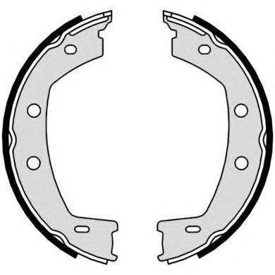 BREMBO S44508 Комплект гальмівних колодок, стоянкова гальмівна система