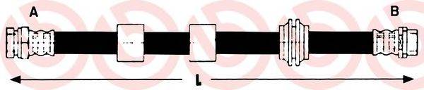 BREMBO T24127 Гальмівний шланг