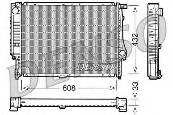 DENSO DRM05052 Радіатор, охолодження двигуна