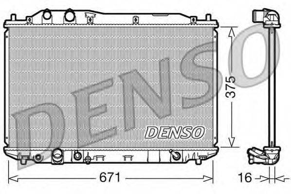 DENSO DRM40018 Радіатор, охолодження двигуна