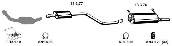 EBERSPACHER 222263 Система випуску ОГ