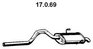 EBERSPACHER 17069 Глушник вихлопних газів кінцевий